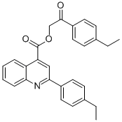 2-(4-ethylphenyl)-2-oxoethyl 2-(4-ethylphenyl)-4-quinolinecarboxylate CAS#: 355433-18-0