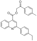 2-(4-methylphenyl)-2-oxoethyl 2-(4-ethylphenyl)-4-quinolinecarboxylate CAS#: 355433-15-7