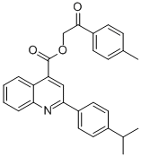 2-(4-methylphenyl)-2-oxoethyl 2-(4-isopropylphenyl)-4-quinolinecarboxylate CAS#: 355433-37-3