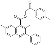 2-(4-methylphenyl)-2-oxoethyl 3,6-dimethyl-2-phenyl-4-quinolinecarboxylate CAS#: 355421-89-5