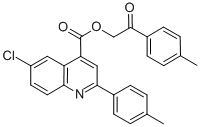 2-(4-methylphenyl)-2-oxoethyl 6-chloro-2-(4-methylphenyl)-4-quinolinecarboxylate CAS#: 355420-66-5