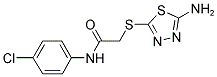 2-[(5-AMINO-1,3,4-THIADIAZOL-2-YL)SULFANYL]-N-(4-CHLOROPHENYL)ACETAMIDE CAS#: 332114-17-7