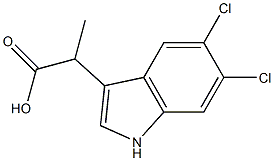 2-(5,6-Dichloro-1H-indol-3-yl)propanoic acid CAS#: 338744-31-3