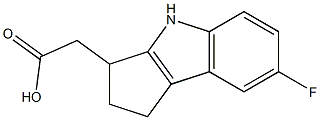 2-(7-Fluoro-1,2,3,4-tetrahydrocyclopenta[b]indol-3-yl)acetic acid CAS#: 393509-22-3