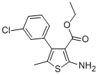 2-AMINO-4-(3-CHLORO-PHENYL)-5-METHYL-THIOPHENE-3-CARBOXYLIC ACID ETHYL ESTER CAS#: 350989-54-7
