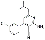 2-AMINO-4-(3-CHLOROPHENYL)-6-ISOBUTYLNICOTINONITRILE CAS#: 338794-18-6