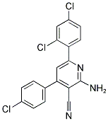 2-AMINO-4-(4-CHLOROPHENYL)-6-(2,4-DICHLOROPHENYL)NICOTINONITRILE CAS#: 338794-12-0