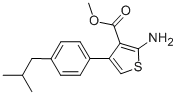 2-AMINO-4-(4-ISOBUTYL-PHENYL)-THIOPHENE-3-CARBOXYLIC ACID METHYL ESTER CAS#: 350990-40-8