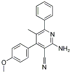 2-AMINO-4-(4-METHOXYPHENYL)-5-METHYL-6-PHENYLNICOTINONITRILE CAS#: 338793-75-2