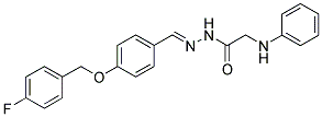 2-ANILINO-N'-((4-[(4-FLUOROBENZYL)OXY]PHENYL)METHYLENE)ACETOHYDRAZIDE CAS#: 329777-95-9