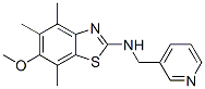 2-Benzothiazolamine, 6-methoxy-4,5,7-trimethyl-N-(3-pyridinylmethyl)- CAS#: 145096-22-6