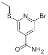 2-Bromo-6-(ethylthio)-4-pyridinecarboxamide CAS#: 313269-87-3