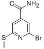 2-Bromo-6-(methylthio)-4-pyridinecarboxamide CAS#: 313269-86-2