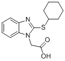 [2-(CYCLOHEXYLTHIO)-1H-BENZIMIDAZOL-1-YL]ACETIC ACID CAS#: 331964-12-6