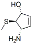 2-Cyclopenten-1-ol,4-amino-5-(methylthio)-,[1R-(1alpha,4alpha,5beta)]-(9CI) CAS#: 154396-79-9