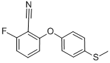 2-FLUORO-6-[4-(METHYLTHIO)PHENOXY]BENZONITRILE CAS#: 148901-52-4