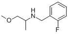 (2-FLUORO-BENZYL)-(2-METHOXY-1-METHYL-ETHYL)-AMINE CAS#: 355817-00-4