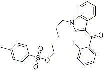(2-Iodophenyl)[1-[5-[[(4-Methylphenyl)sulfonyl]oxy]pentyl]-1H-indol-3-yl]-Methanone CAS#: 335160-96-8