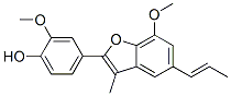 2-Methoxy-4-[7-methoxy-3-methyl-5-[(E)-1-propenyl]benzofuran-2-yl]phenol CAS#: 41744-30-3