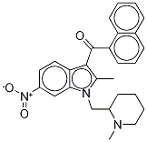 [2-Methyl-1-[(1-Methyl-2-piperidinyl)Methyl]-6-nitro-1H-indol-3-yl]-1-naphthalenylMethanone CAS#: 335160-53-7