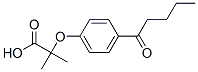 2-Methyl-2-[4-(1-oxopentyl)phenoxy]propanoic acid CAS#: 42019-02-3
