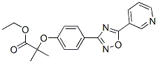 2-Methyl-2-[4-[5-(3-pyridinyl)-1,2,4-oxadiazol-3-yl]phenoxy]propanoic acid ethyl ester CAS#: 40915-84-2