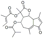 2-Methyl-2-butenoic acid 2,3,3a,4,5,7,9a,9b-octahydro-3,6,9-trimethyl-4-(2-methyl-1-oxopropoxy)-2,7-dioxoazuleno[4,5-b]furan-3-yl ester CAS#: 41943-07-1