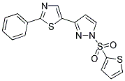 2-PHENYL-5-[1-(2-THIENYLSULFONYL)-1H-PYRAZOL-3-YL]-1,3-THIAZOLE CAS#: 318248-79-2