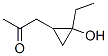 2-Propanone, 1-(2-ethyl-2-hydroxycyclopropyl)- (9CI) CAS#: 343313-30-4