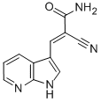 2-Propenamide, 2-cyano-3-(1H-pyrrolo[2,3-b]pyridin-3-yl)- CAS#: 157561-90-5