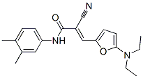 2-Propenamide,  2-cyano-3-[5-(diethylamino)-2-furanyl]-N-(3,4-dimethylphenyl)- CAS#: 366816-37-7