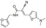 2-Propenamide,  2-cyano-3-[5-(dimethylamino)-2-furanyl]-N-(2-furanylmethyl)- CAS#: 332128-68-4