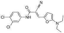 2-Propenamide,  2-cyano-N-(3,4-dichlorophenyl)-3-[5-(diethylamino)-2-furanyl]- CAS#: 366820-66-8