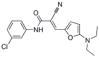 2-Propenamide,  N-(3-chlorophenyl)-2-cyano-3-[5-(diethylamino)-2-furanyl]- CAS#: 366818-65-7