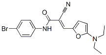 2-Propenamide,  N-(4-bromophenyl)-2-cyano-3-[5-(diethylamino)-2-furanyl]- CAS#: 358302-05-3