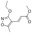 2-Propenoicacid,3-(3-ethoxy-5-methyl-4-isoxazolyl)-,methylester,(2E)-(9CI) CAS#: 342424-94-6