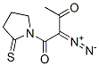 2-Pyrrolidinethione,  1-(2-diazo-1,3-dioxobutyl)-  (9CI) CAS#: 148902-19-6