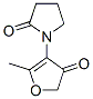 2-Pyrrolidinone, 1-(4,5-dihydro-2-methyl-4-oxo-3-furanyl)- CAS#: 151061-20-0