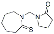 2-Pyrrolidinone,  1-[(hexahydro-2-thioxo-1H-azepin-1-yl)methyl]- CAS#: 157439-26-4