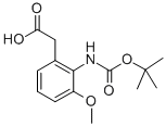 [2-[(TERT-BUTOXYCARBONYL)AMINO]-3-METHOXYPHENYL]ACETIC ACID CAS#: 354574-30-4