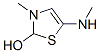 2-Thiazolol, 2,3-dihydro-3-methyl-5-(methylamino)- (9CI) CAS#: 343268-61-1