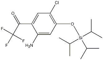 2-Trifluoroacetyl-4-chloro-5-triisopropylsilyloxyaniline CAS#: 342621-21-0