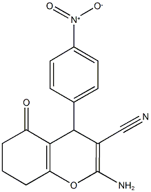2-amino-4-(4-nitrophenyl)-5-oxo-5,6,7,8-tetrahydro-4H-chromene-3-carbonitrile CAS#: 156176-90-8