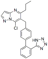 2-chloro-4-propyl-3-[[4-[2-(2H-tetrazol-5-yl)phenyl]phenyl]methyl]-1,5 ,9-triazabicyclo[4.3.0]nona-2,4,6,8-tetraene CAS#: 151327-07-0