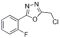 2-(chloromethyl)-5-(2-fluorophenyl)-1,3,4-oxadiazole CAS#: 350672-17-2
