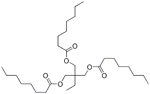 2-ethyl-2-[[(1-oxooctyl)oxy]methyl]-1,3-propanediyl dioctanoate CAS#: 4826-87-3