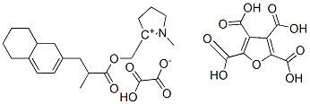 [[2-furan-tetrahydro-2-[(5,6,7,8-tetrahydro-2-naphthyl)methyl]propionyloxy]methyl]-1-methyl-2-pyrrolidinium hydrogen oxalate CAS#: 41359-96-0