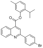 2-isopropyl-5-methylphenyl 2-(4-bromophenyl)-4-quinolinecarboxylate CAS#: 355433-79-3