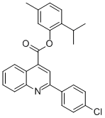 2-isopropyl-5-methylphenyl 2-(4-chlorophenyl)-4-quinolinecarboxylate CAS#: 355433-67-9
