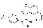 (2-methoxy-1-naphthyl) [4-(p-methoxyphenyl)-2-pyrazolin-5-yl] ketone CAS#: 4487-30-3